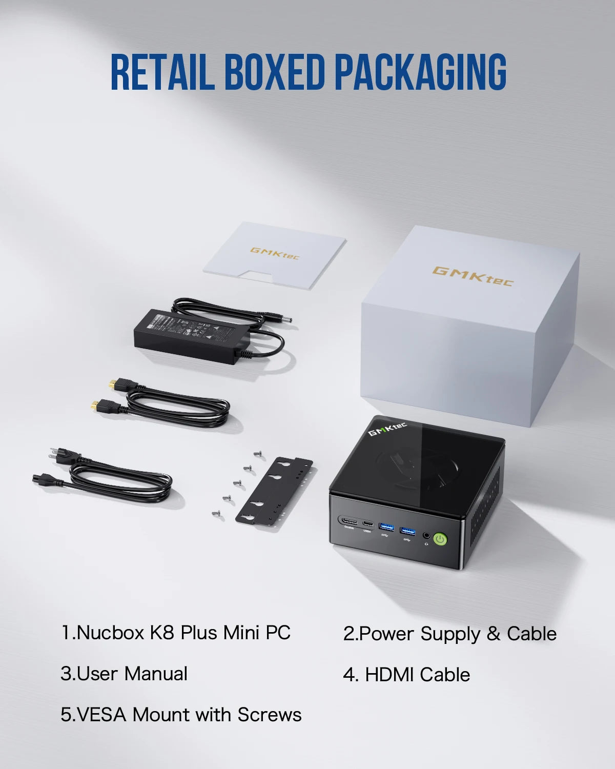 Compact Powerhouse: GMKtec K8 Plus | 8-Core AI Beast, 32GB DDR5, 1TB SSD | Next-Gen Gaming & Work in Your Palm - Next LVL Gaming™ | Comfort locked, vibe unlocked