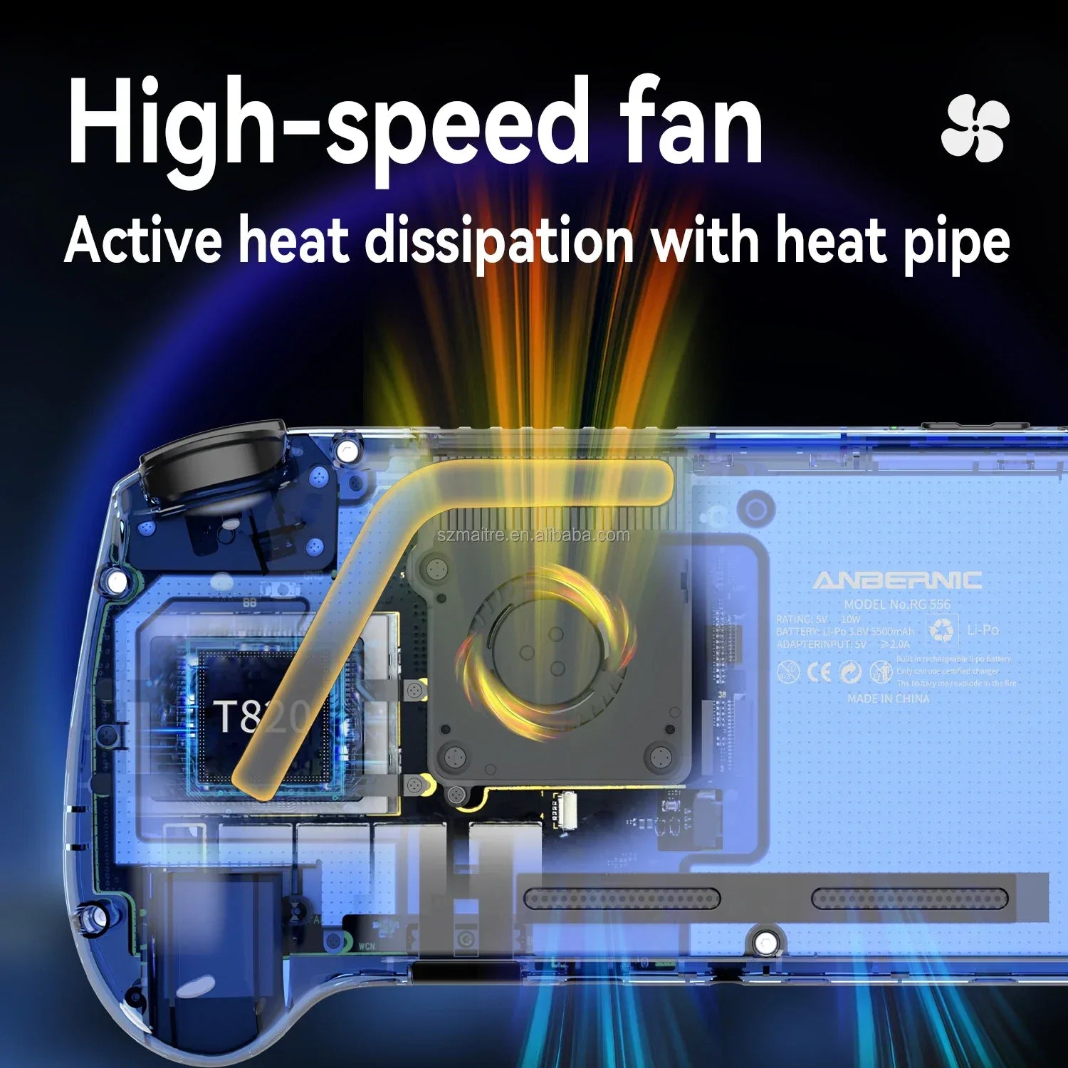 Anbernic RG556 Premium: 5.48" AMOLED Touch, Android 13, 5500mah, Retro Handheld Console - Next LVL Gaming™ | Comfort locked, vibe unlocked