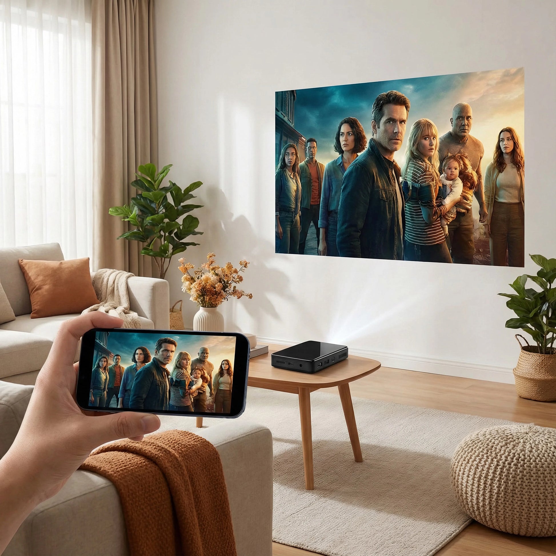 Smart Android Mini Theater | Aome S90 4K LED Pocket Projector 5G WiFi - Next LVL Gaming™ | Comfort locked, vibe unlocked