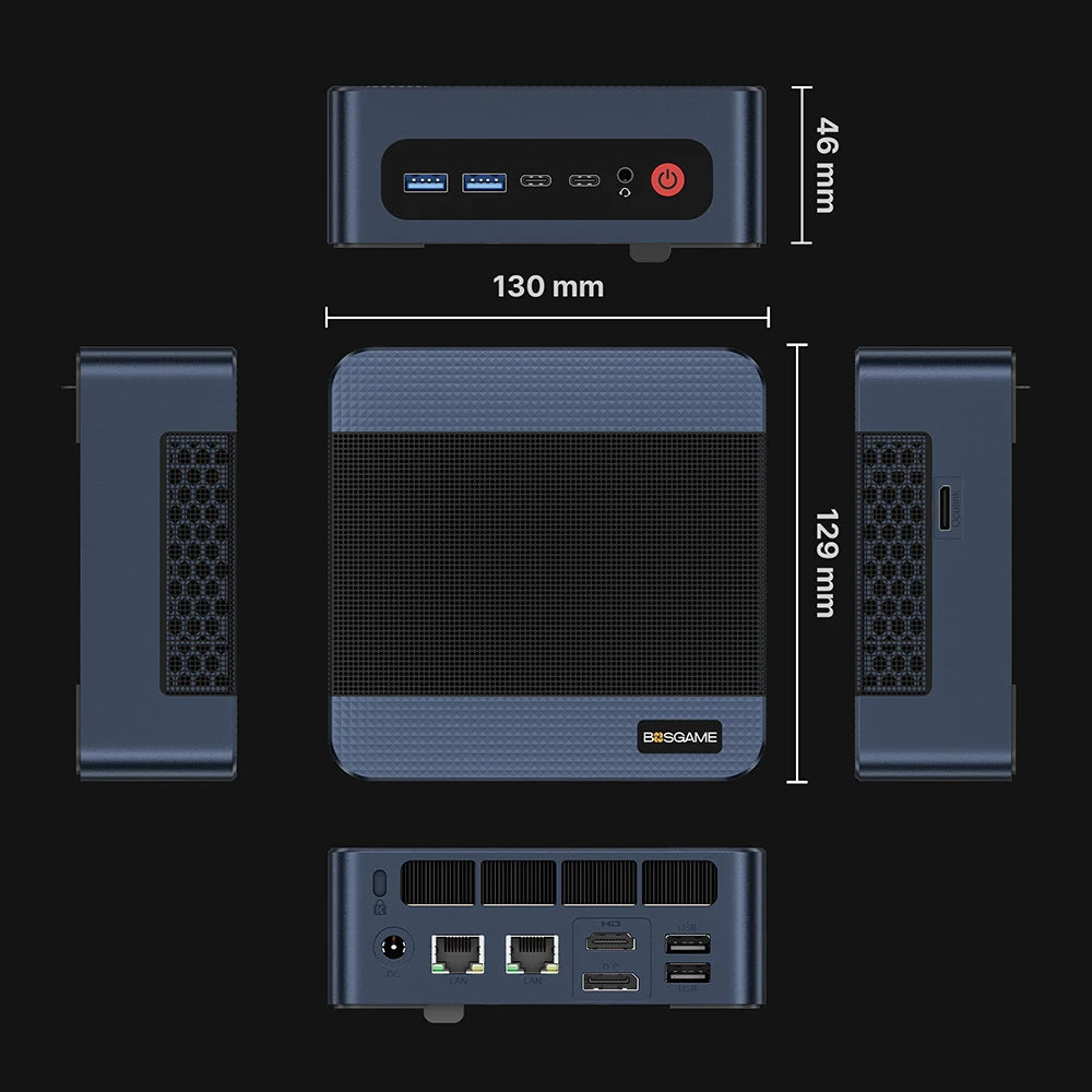 The Golden Standard of Value: BOSGAME M4 Neo | Ryzen 7 7840HS, Cutting-Edge DDR5 & USB4 | Maximum FPS, Minimum Price & Size - Next LVL Gaming™ | Comfort locked, vibe unlocked