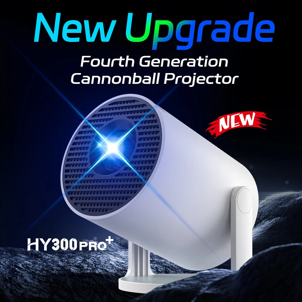 Topleo Smart Projector for Gaming, Business & Home 4K: WiFi 6, Android 13, 300 Lumen, Glass Lens - Next LVL Gaming™ | Comfort locked, vibe unlocked